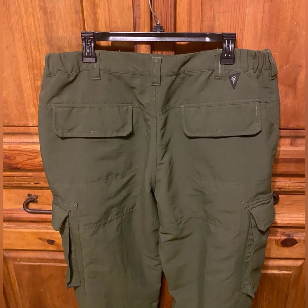 Rail Riders Pants Adult XL Army Green Nylon Lightweight Hiking Mens pants